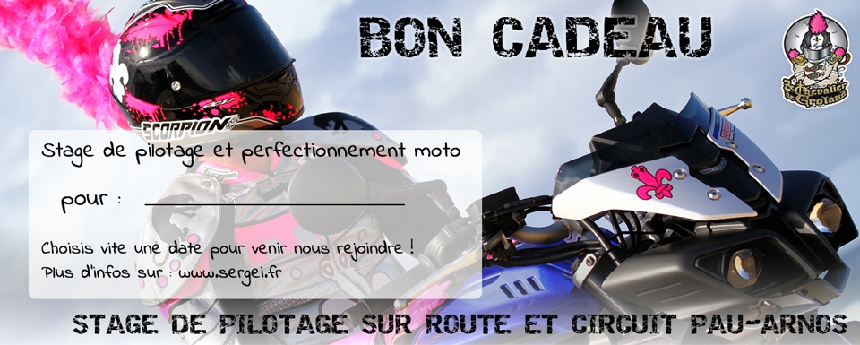 Bon cadeau - Stage pilotage & perfectionnement moto